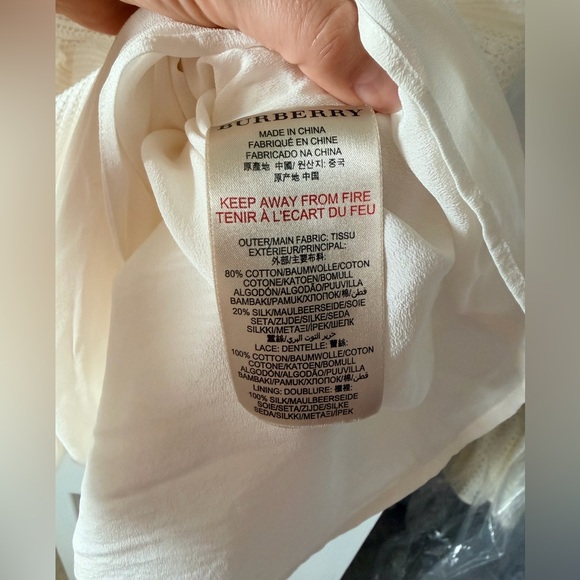 Burberry Cream Lace Dress - Picture 3 of 4